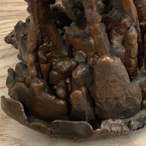 Unsigned Small Copper Brutalist Sculpture - Picture 9 of 17